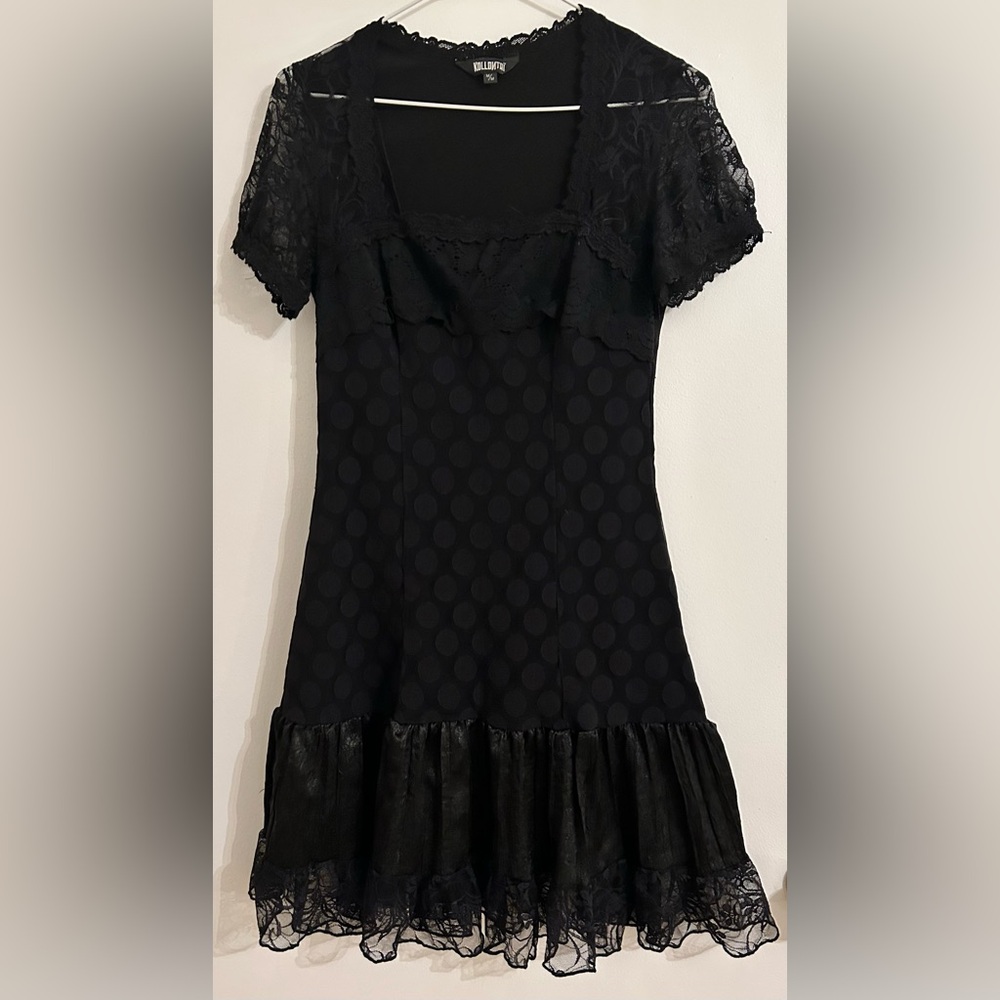 KOLLONTAÏ Black Babydoll Mini Dress